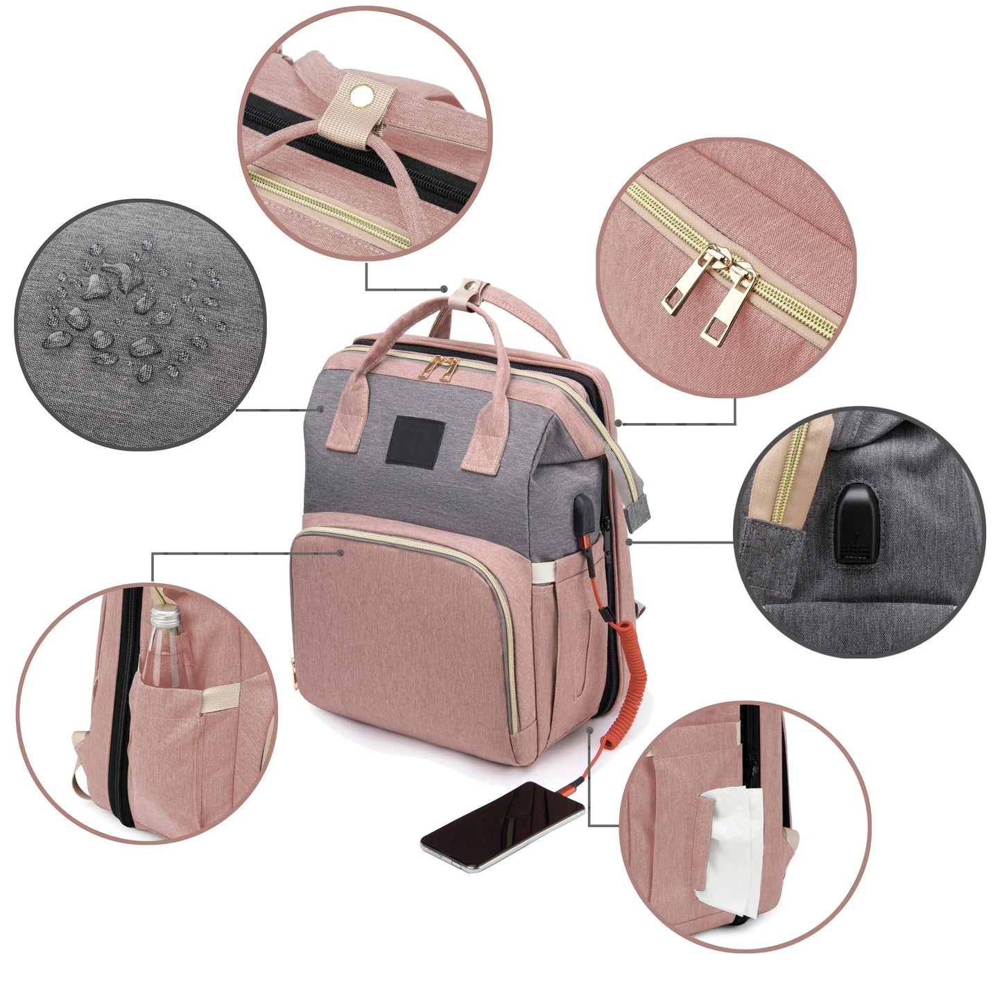 Sac à langer pour voyageur