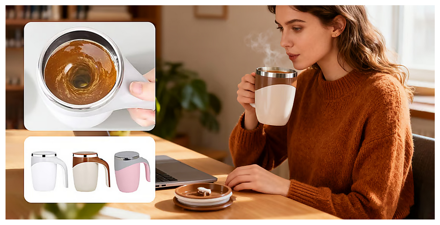 Tasse isotherme - magnétique rotative
