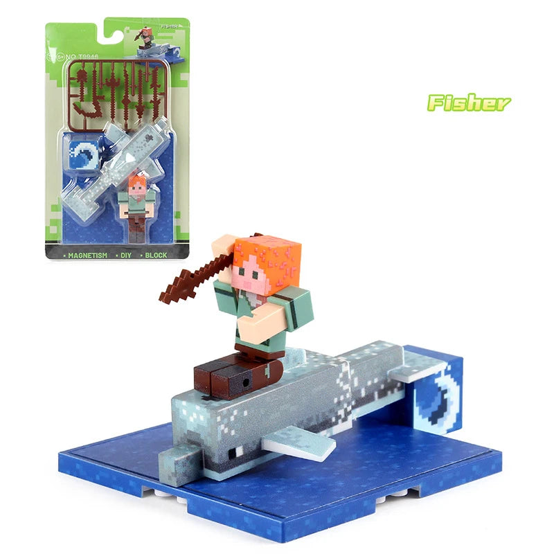 Ensembles personnages de blocs de construction magnétiques pour enfants