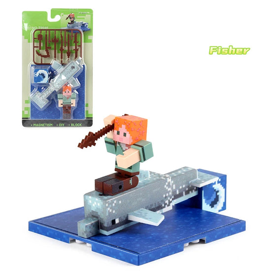 Ensembles personnages de blocs de construction magnétiques pour enfants