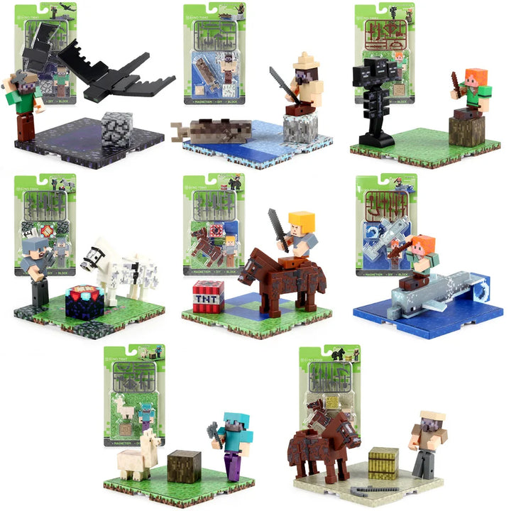 Ensembles personnages de blocs de construction magnétiques pour enfants
