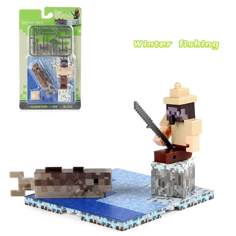 Ensembles personnages de blocs de construction magnétiques pour enfants