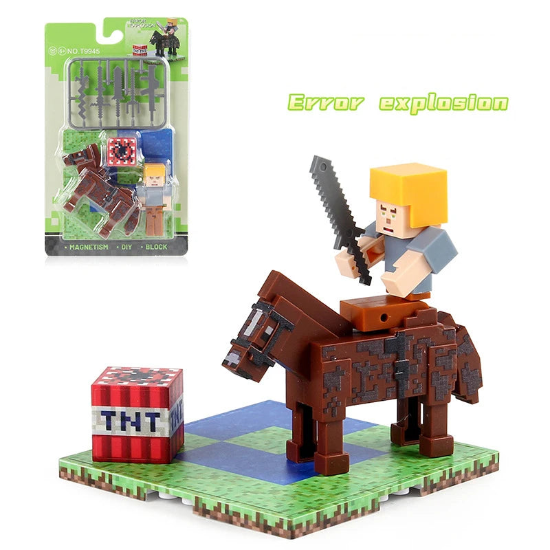 Ensembles personnages de blocs de construction magnétiques pour enfants
